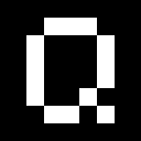 QTI White Logo on Black Background